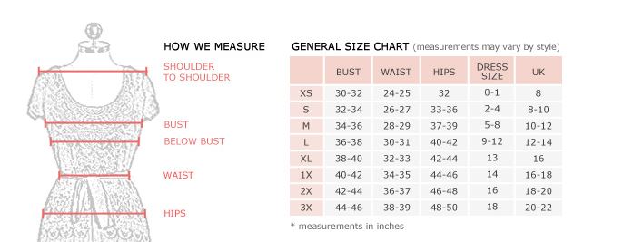 sizing chart women